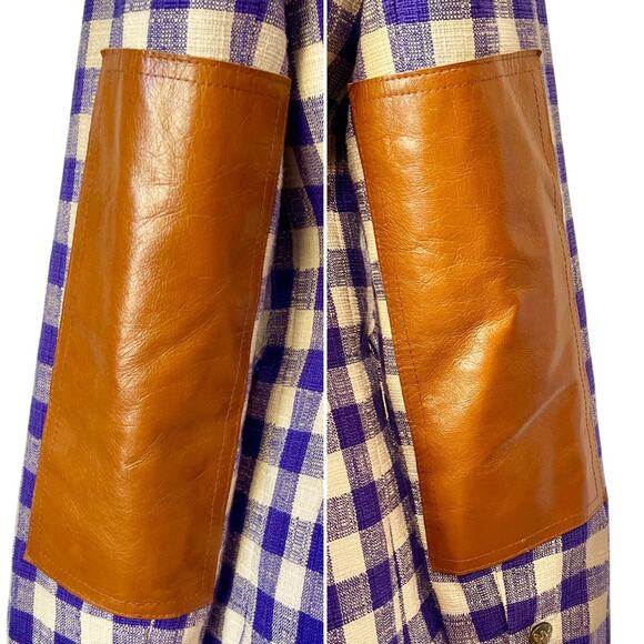 Smythe Rifle Elbow Patch Equestrian Blazer Jacket Rectangle Patch Purple Size 10 - Picture 6 of 11